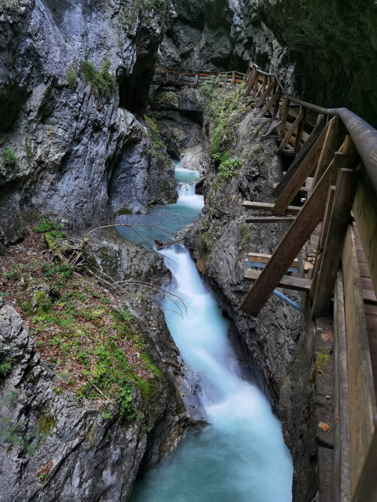 Berühmte Felsen im Karwendel - die Wolfsklamm